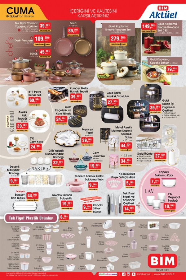 4 Şubat BİM Aktüel Ürünler Kataloğu Yayınlandı Mı? Bu Hafta BİM’de Hangi Ürünler İndirimde?